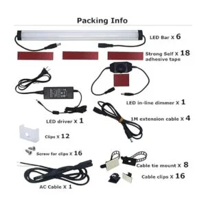 Luces LED Litever bajo clóset Plateado LL0086W_4