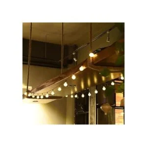 LOENDE Cadena de luces de globo de cristal de 16 pies 30