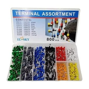 ELSKY 800 unidades surtidas Conector prensa de férula de