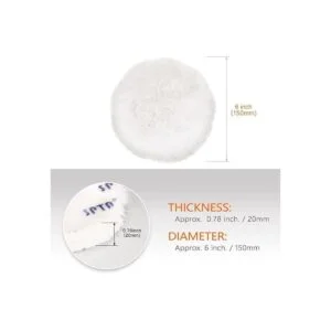 SPTA Almohadilla de pulido de lana 6 piezas de 6