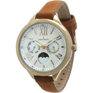 Peugeot 3053 Reloj de cuarzo analógico chapado en oro de_1