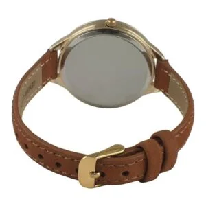 Peugeot 3053 Reloj de cuarzo analógico chapado en oro de_4