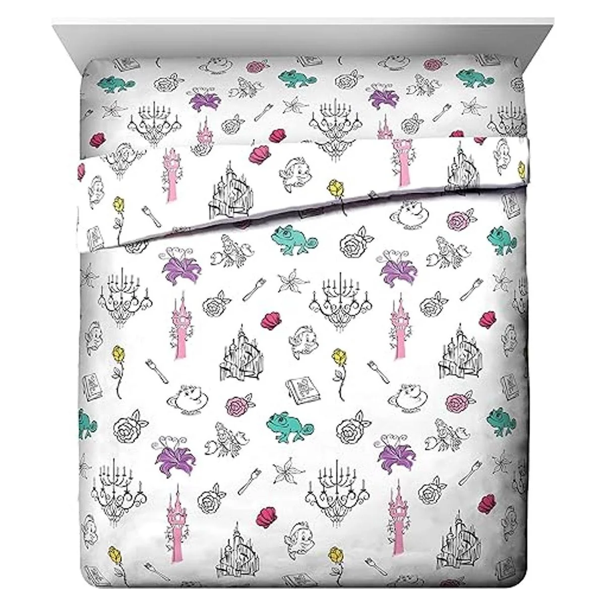 Juego de ropa de cama de 7 piezas tamaño matrimonial de_3