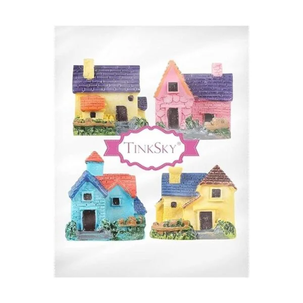 TINKSKY 4pcs miniatura casa de muñecas Bonsai Craft jardín_5