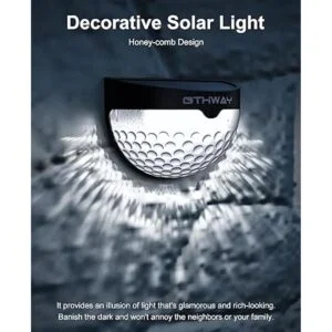 Luces solares para cercas OTHWAY. Soporte de pared._2