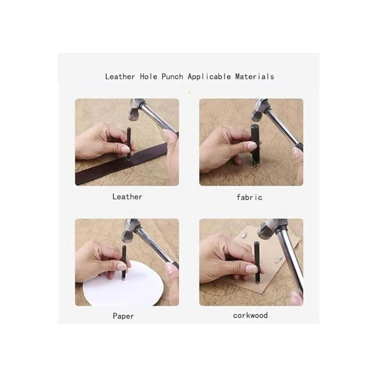 IRISFLY 10 unidades Ronda Acero Craft sacabocados de 1 mm_6