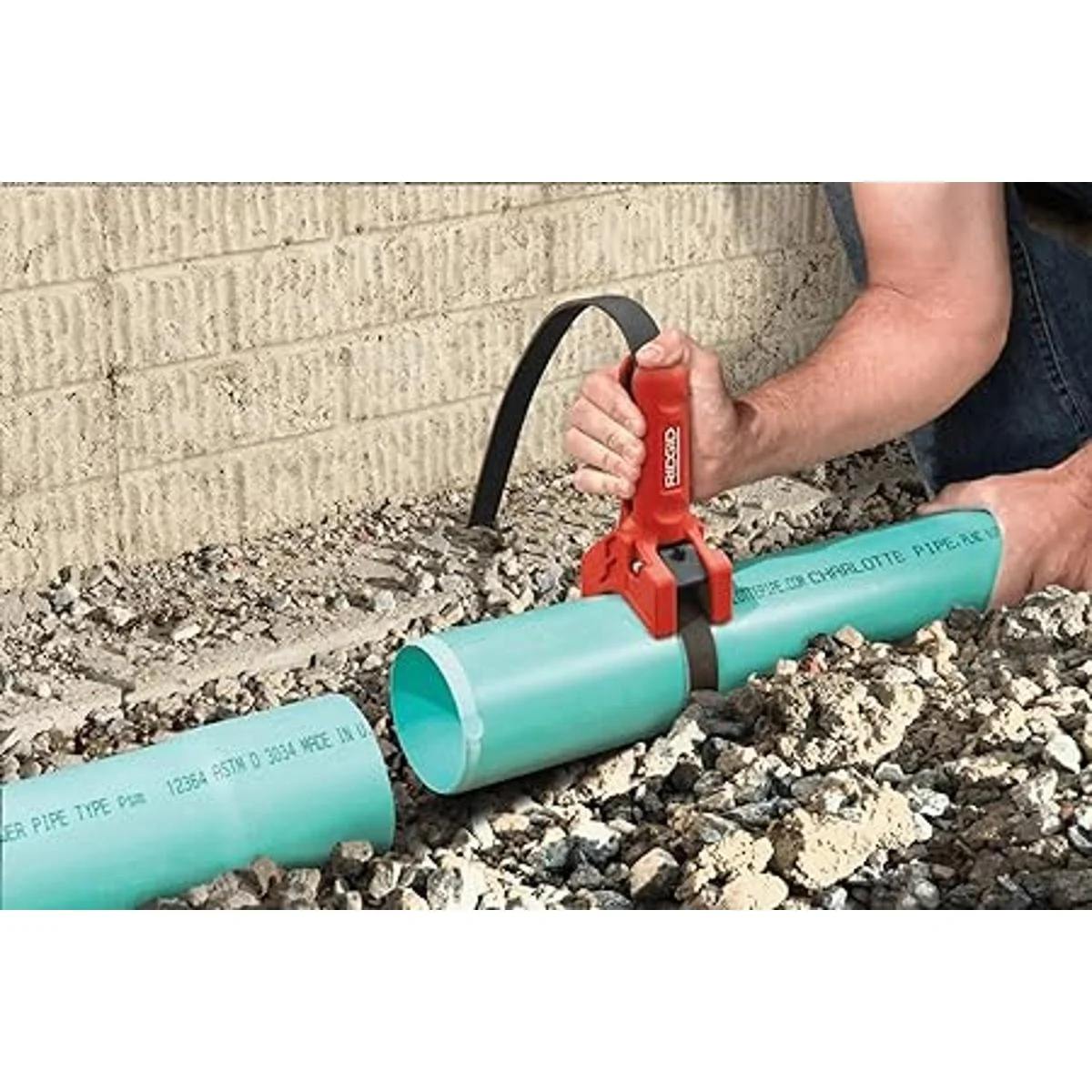 Ridgid STRAPLOCK Manija de tubo color rojo_6