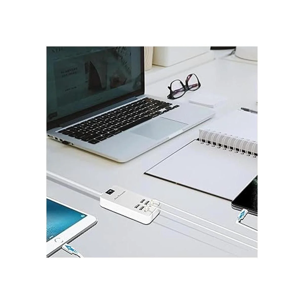 6 puertos USB cargador Hub de escritorio enchufe de EE._6