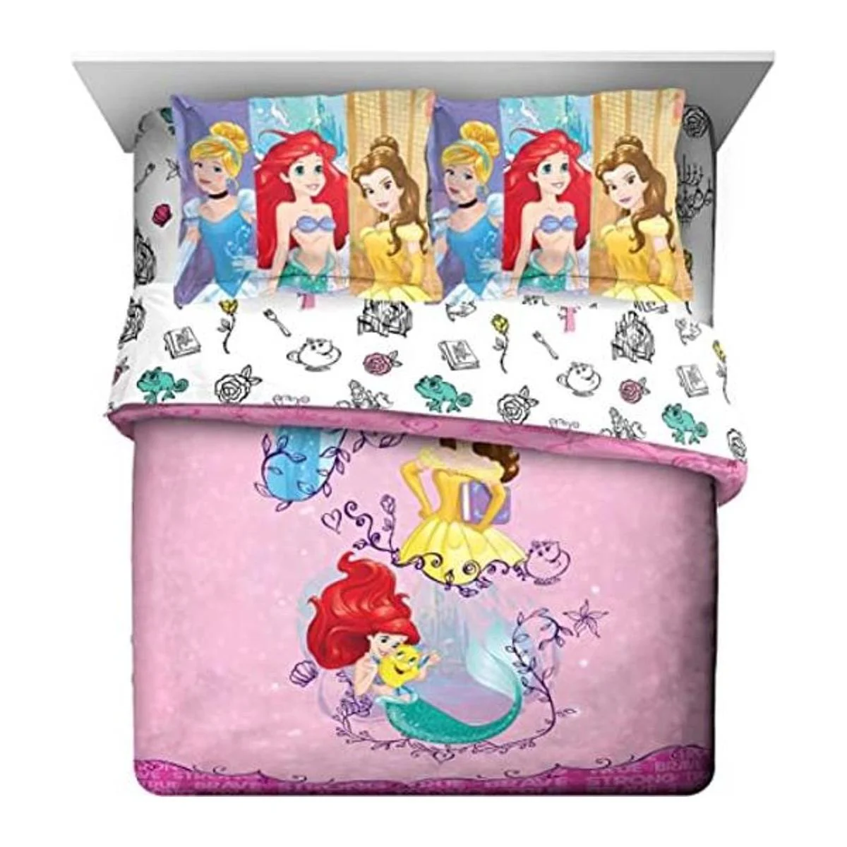 Juego de ropa de cama de 7 piezas tamaño matrimonial de_1