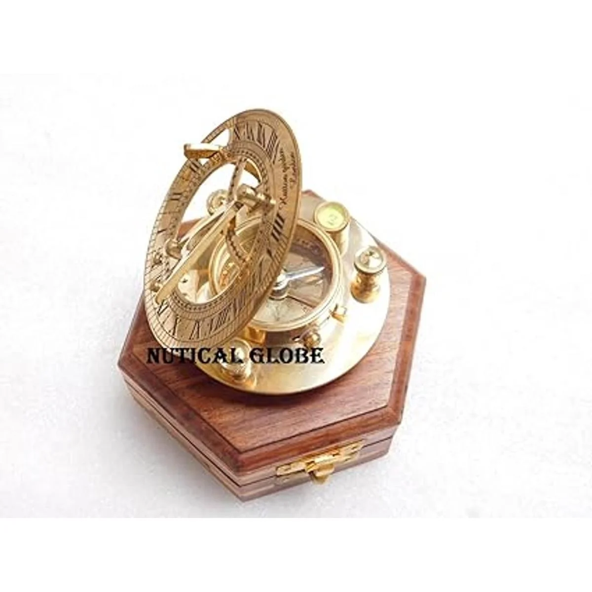 MERIDIAN NAUTICALS Brújula de latón macizo estilo_6