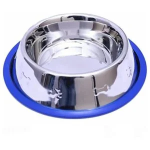 Juego de 2 tazones para perro de acero inoxidable grabados