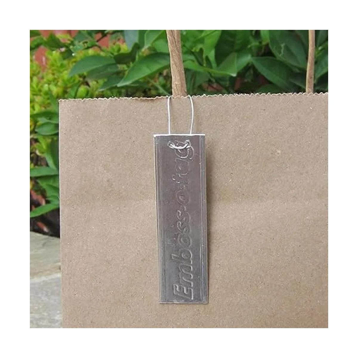 Etiquetas de metal de doble cara para uso al aire libre