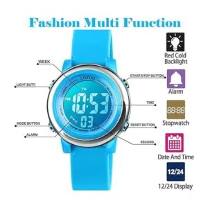 Reloj digital deportivo de pulsera impermeable para_3