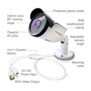 TIGERSECU Super HD 1080P Cámara de seguridad híbrida 4 en_2
