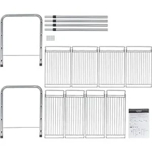 Surpahs Organizador de estante expansible de 2 estantes