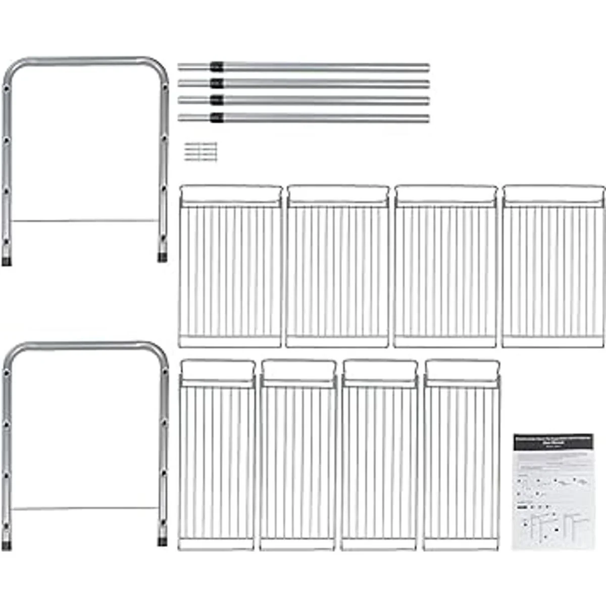 Surpahs Organizador de estante expansible de 2 estantes