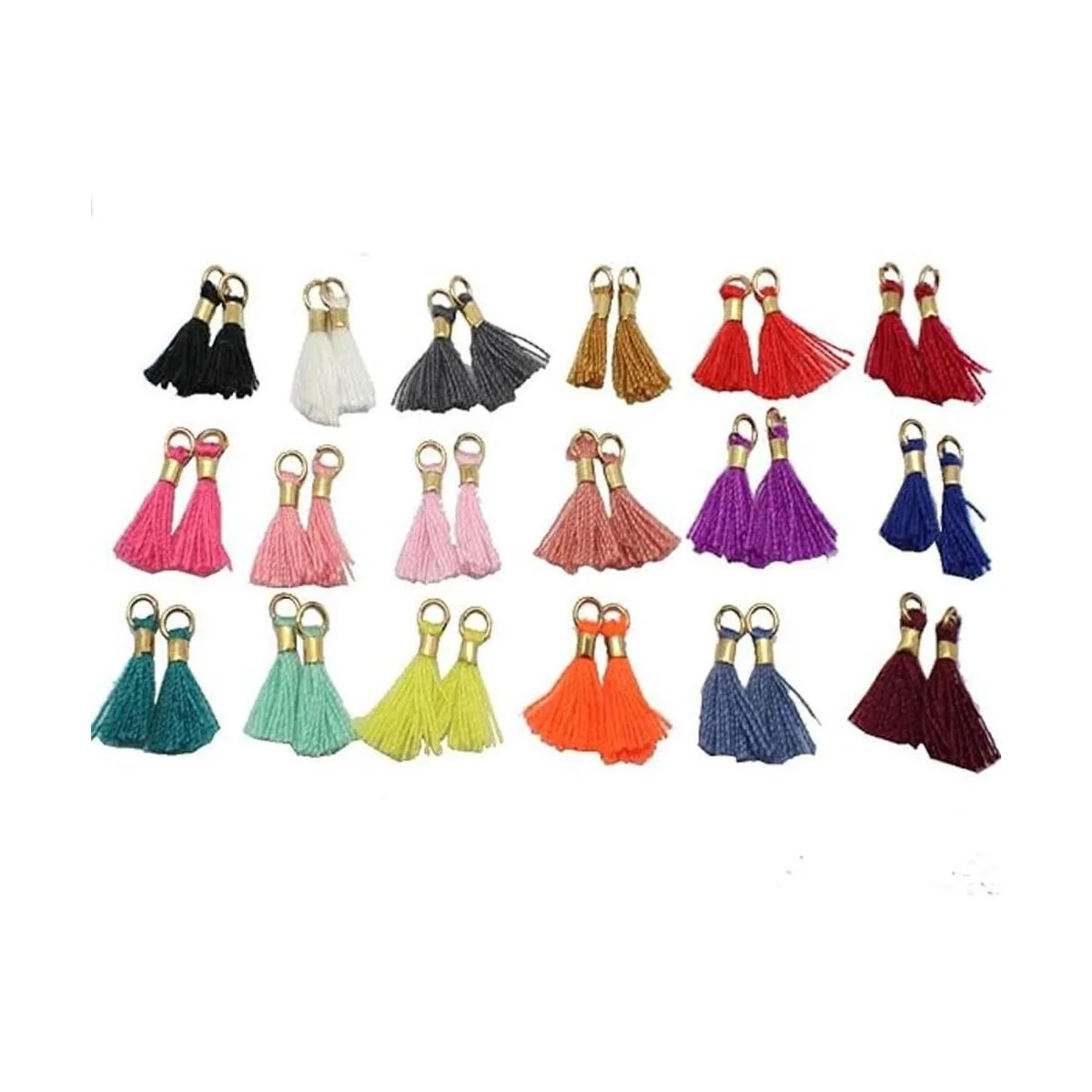 Mayorista 36pcslot 13 mm 12 Mini borlas Tiny Short_1