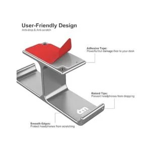 6amLifestyle Soporte para colgar auriculares debajo del_3