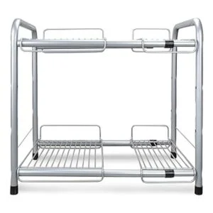 Surpahs Organizador de estante expansible de 2 estantes