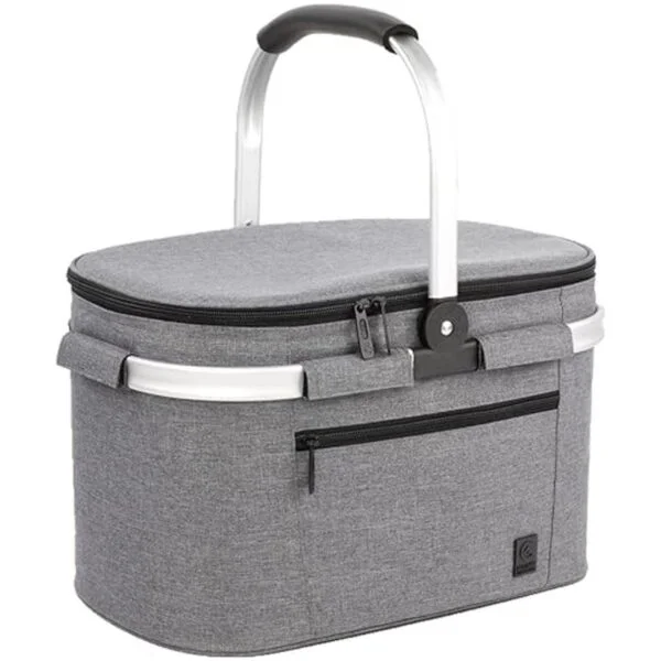 Nevera portátil AllCamp tipo cesta de picnic plegable con_1
