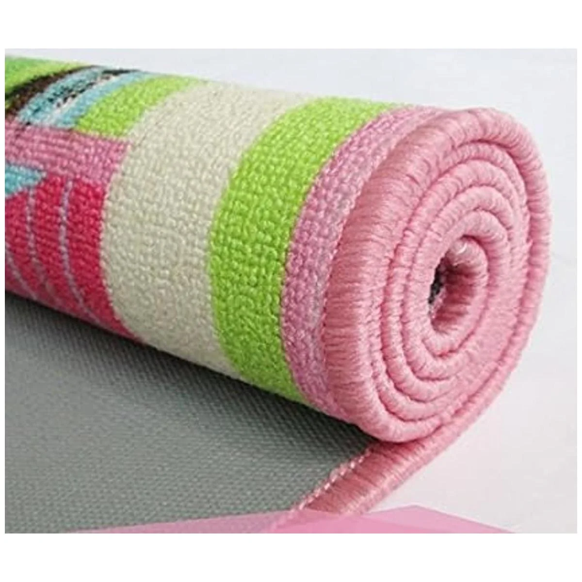 HUAHOO Alfombra rosa para dormitorio de niñas diseño de_3