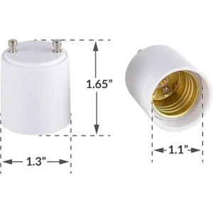 Newhouse Lighting Adaptador de bombilla estándar GU24 a