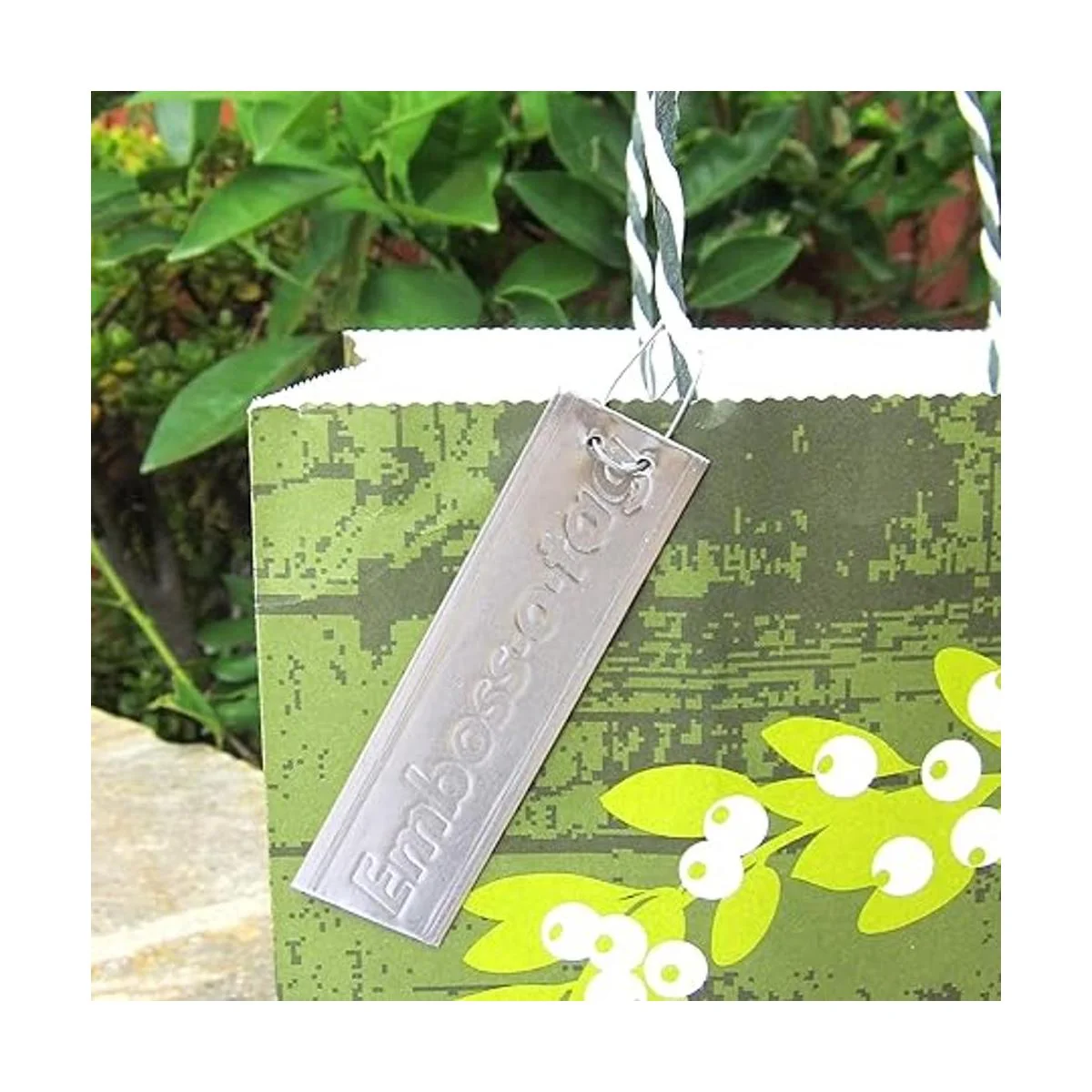 Etiquetas de metal de doble cara para uso al aire libre