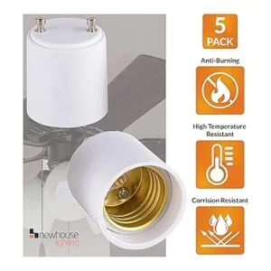 Newhouse Lighting Adaptador de bombilla estándar GU24 a