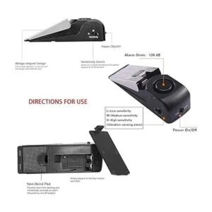 TOWODE Paquete de 3 alarmas de tope de puerta mejoradas_6