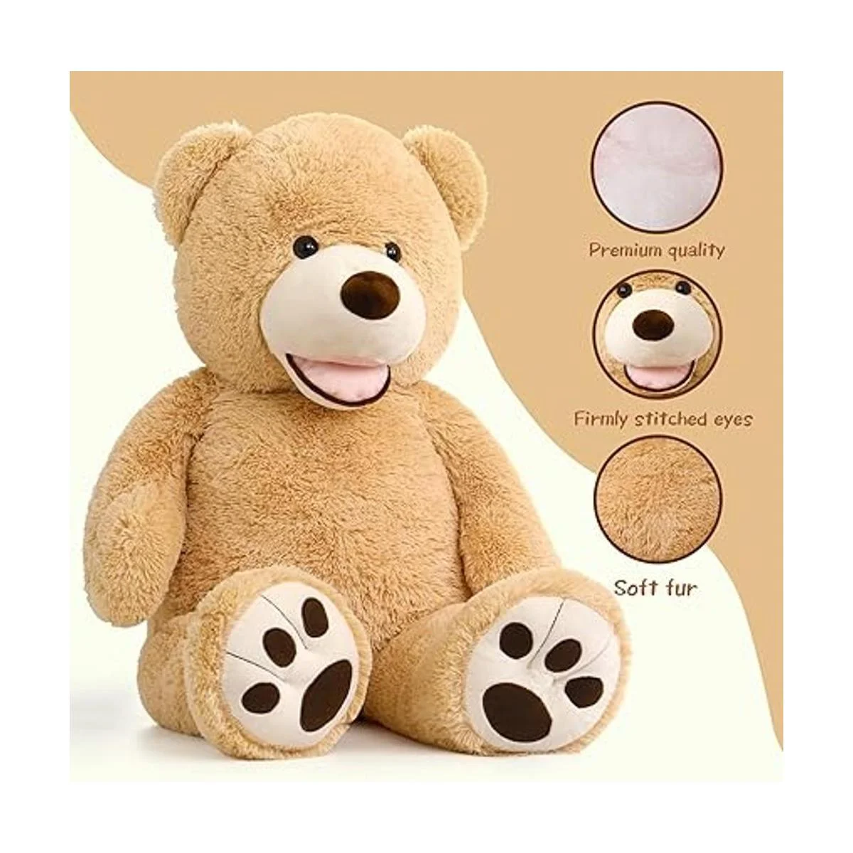 MorisMos Oso de peluche gigante con patas grandes_5