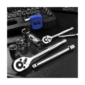 EPauto . Juego de llaves de corte de 69 piezas 14 y 38