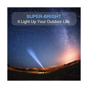 MODOAO Linterna táctica LED T6 de 1500 lúmenes