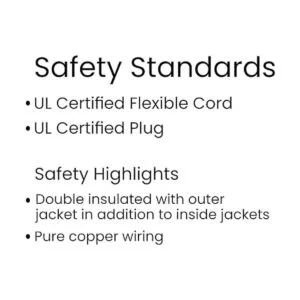 Ipax Cable de alimentación de CA blanco extra largo de 15_4