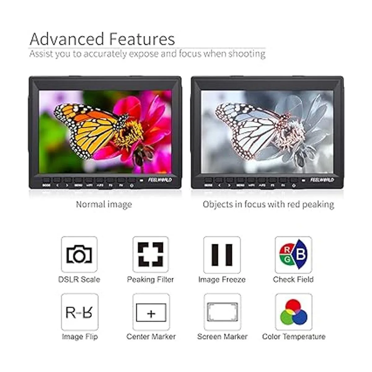 FEELWORLD FW759 Cámara DSLR Monitor de campo HD Video_2
