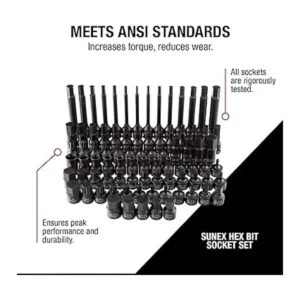 Sunex 3569 Juego de llaves hexagonales Dr. Master de 38_3