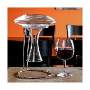 Lilys Home Decantador de vino con tapa de goma para_5