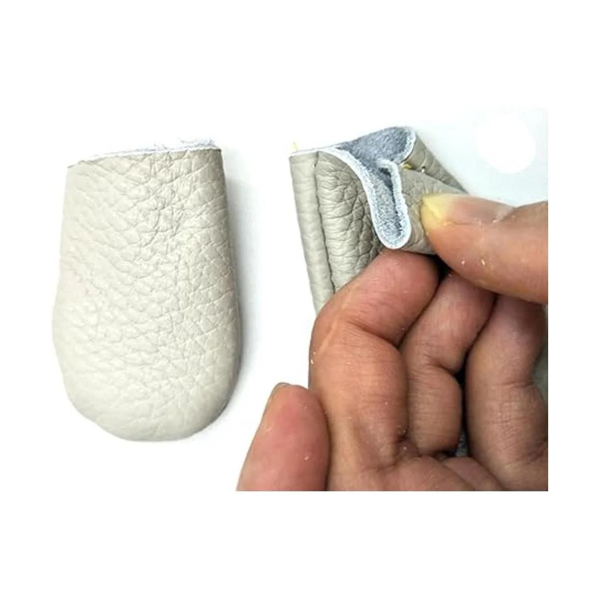 INNETOC Inton 10 pares de guantes de cuero de fieltro de_4