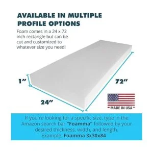 Foamma Acolchado de espuma de alta densidad para tapicería