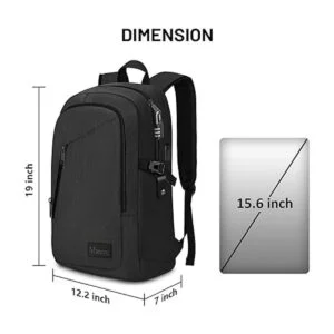 Mochila de negocios para laptop antirobo con puerto de USB
