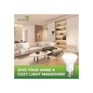 Bioluz Paquete de 4 bombillas LED BR20 LED de 3000 K_4