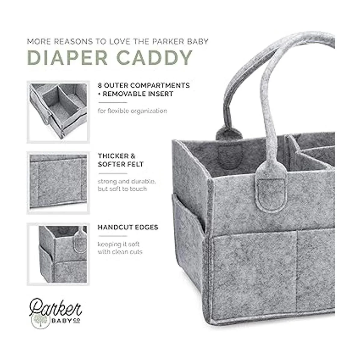 Parker Baby Organizador de pañales para bebé contenedor_2