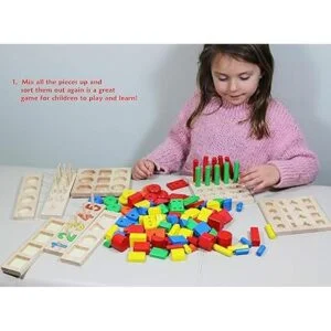 TOWO Juego de rompecabezas 8 en 1 con formas geométricas_3