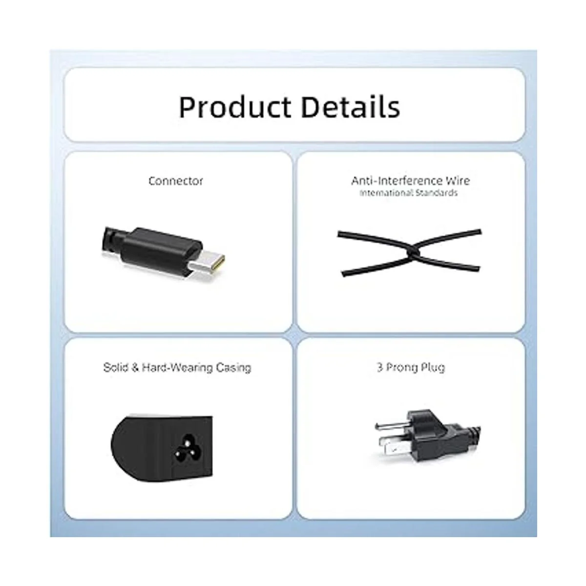 Cargador rápido USB C de 65 W apto para laptop Lenovo_4