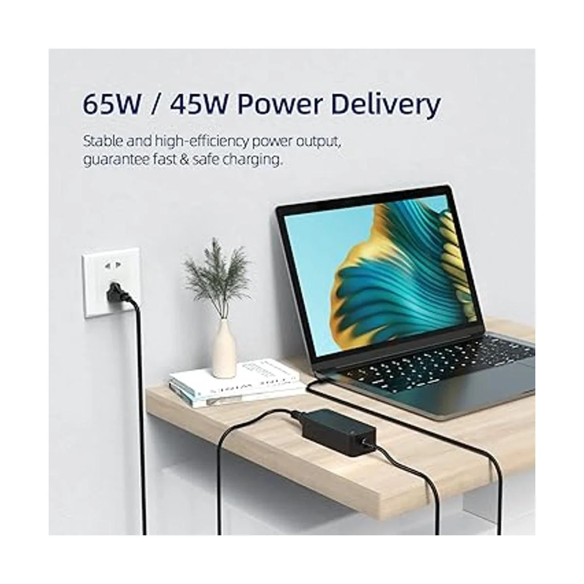 Cargador rápido USB C de 65 W apto para laptop Lenovo_6