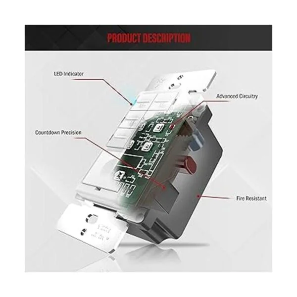 ENERLITES Interruptor de temporizador de cuenta atrás para_5