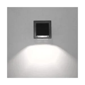 BRILLRAYDO Lámpara LED de pared exterior de 3 W con_6