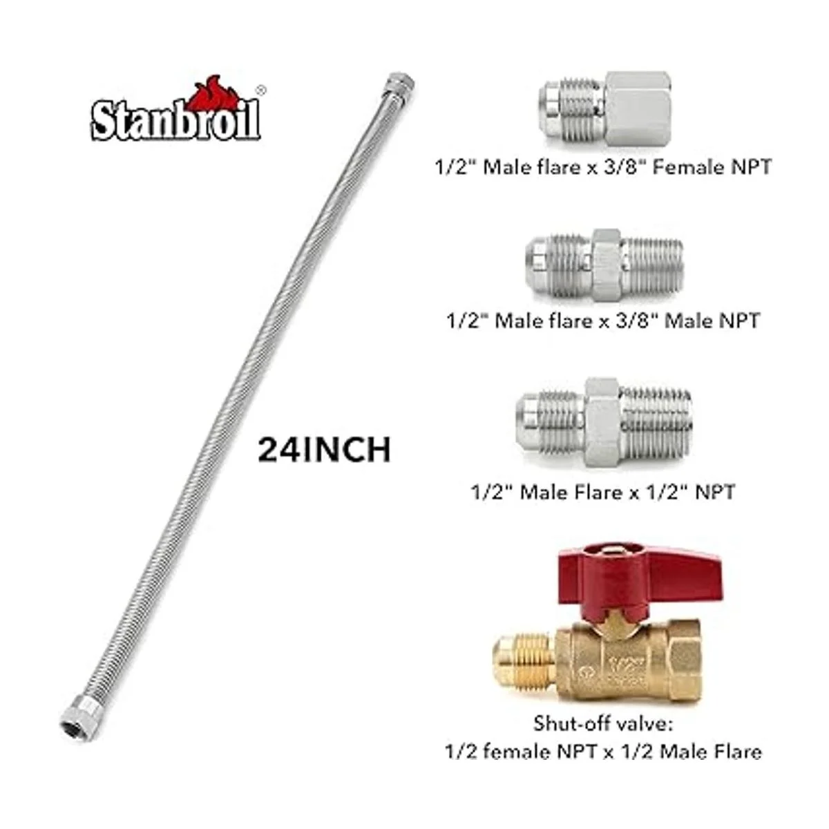Stanbroil Juego de enganche para electrodomésticos a gas_2