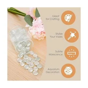 Artículos para el hogar. Canicas claras guijarros para_3