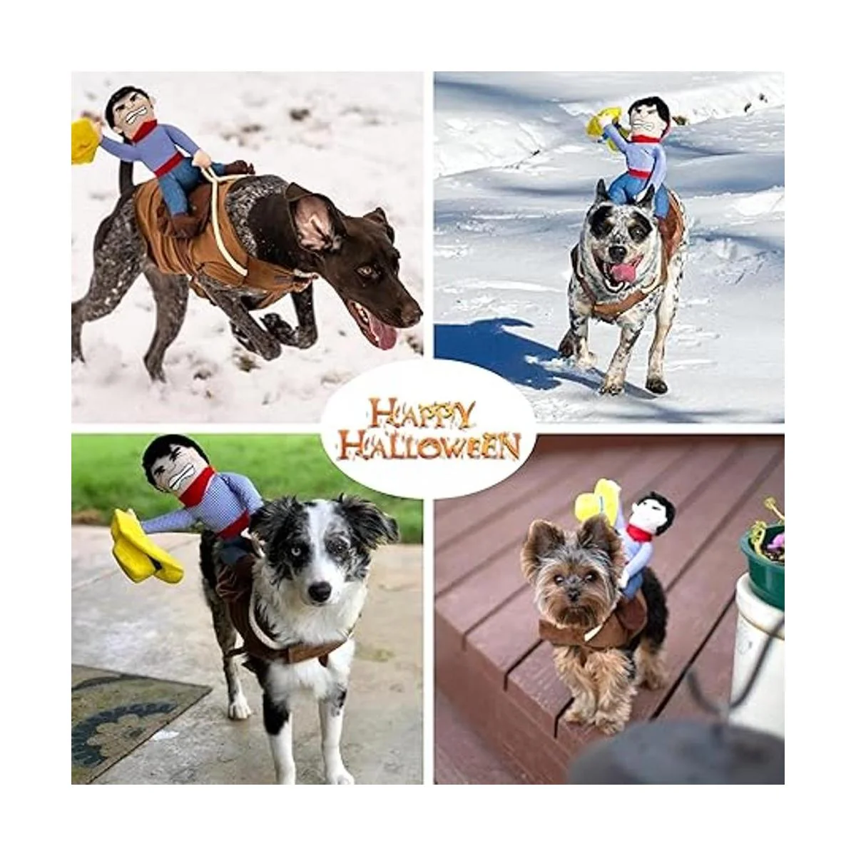 Disfras para perro Disfraz de traje de vaquero para perro_3