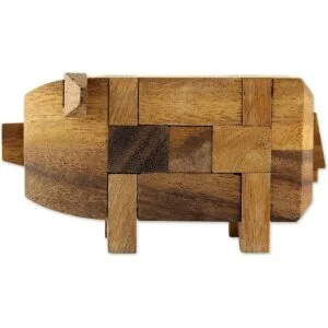 Novica Juego de rompecabezas hecho a mano de madera de_1